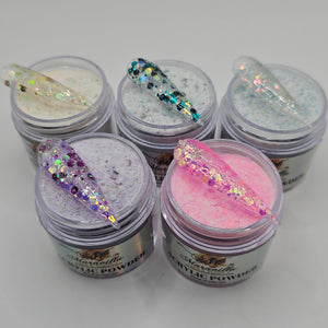 GLITTER ACRYLIC POWDER  How to mix glitter with acrylic powder 