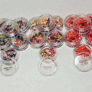 Multi color fruit slices fimo 10g