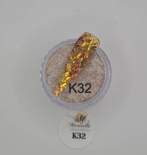 1oz Glitter mixed acrylic K-28