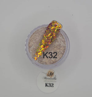 1oz Glitter mixed acrylic K-38