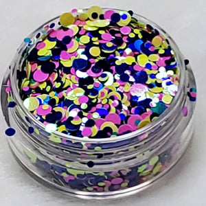 10g Glitter #GN01 (Black and Gold Glitter)