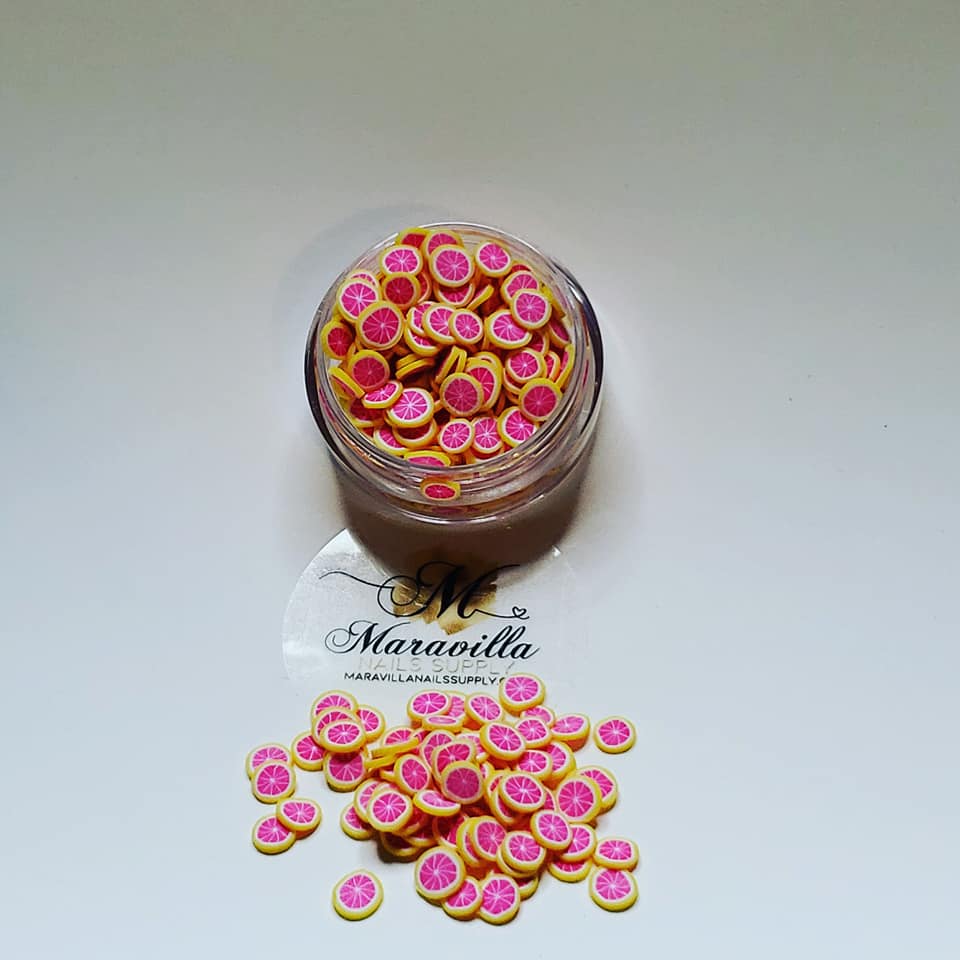 Strawberry slices fimo 10g