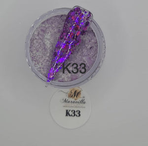 1oz Glitter mixed acrylic K-31