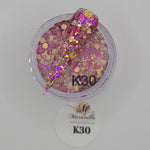 1oz Glitter mixed acrylic K-38