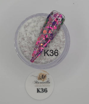 1oz Glitter mixed acrylic K-28