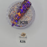 1oz Glitter mixed acrylic K-28