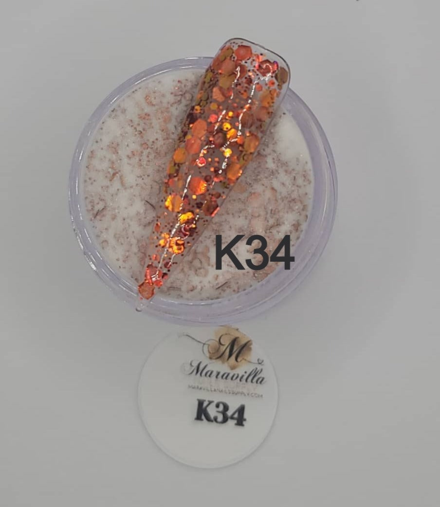 1oz Glitter mixed acrylic K-28