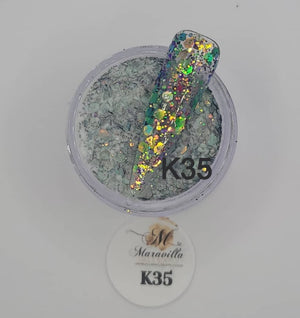 1oz Glitter mixed acrylic K-28