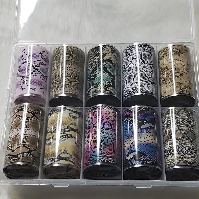 Snake Skin Nail Foils Set